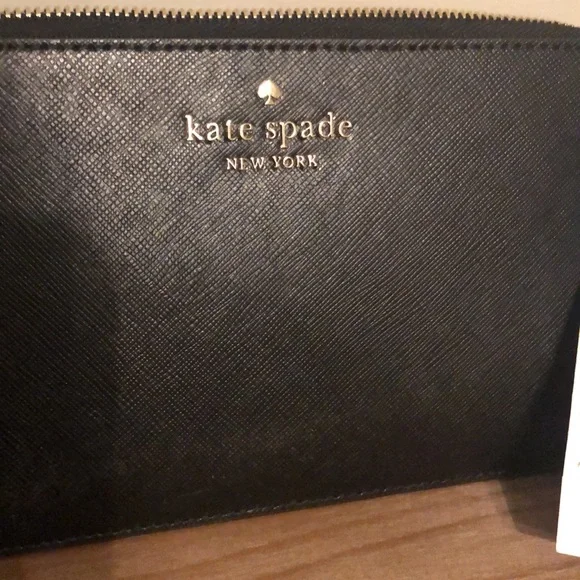 Kate Spade Black Zip Wallet - Picture 2 of 7